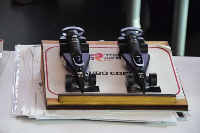 The AVBO Corse car built entirely in the school workshops